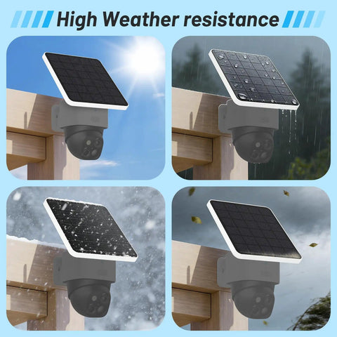 4W Solar Panel Replacement for SoloCam S340 Keeps Your Cam Powered, Upgrades From 2W, IP65 Weatherproof Outdoor Tough
