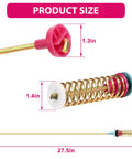 Washer Suspension Rods Twenty Seven Point Six Inch Precision Fit For WA54R7200AV US And WA54R7200AW US Replacement Parts To Cut Noise And Vibrations And Say Bye To Racket For Your Samsung Front Load Laundry Quiet And Running Smooth. 27.5in size diagram