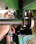 90 degree grease coupler for tight spaces used on machinery