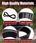 Premium 7PK2118 Serpentine Drive Belt For Toyota Tacoma And Tundra V6 Plus Audi A8 Quattro showing high-quality heat-resistant rubber.