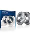 8Pc Brake Kit For Honda Civic 2016 2021 Drilled And Slotted Rotors With Ceramic Pads Front 11.10 Inch Rear 10.24 Inch