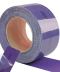 Top Tier PSA Purple Ceramic Sandpaper Roll For Longboard And Auto Detailing Jobs With 180 Grit precision grip showing the roll and adhesive backing.