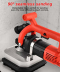 Close-up of Beefy 3600W Four Head Concrete Grinder With LED Light And Full Copper Motor Electric Floor Polisher showing detachable head.