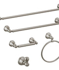 Woodhurst Brilliance Stainless Steel Toilet Paper Holder 1 Pack Pivoting Wall Mount Tissue Roll Holder set