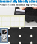 Environmentally friendly adhesive for Pyramid Designed Acoustic Foam Panels 4 Pack 48 x 24 x 2 Inches Black High Density Soundproof Studio Foam For Walls Echo Reduction And Reverberation Control Fire Resistant And Ideal For Home Office And Spa