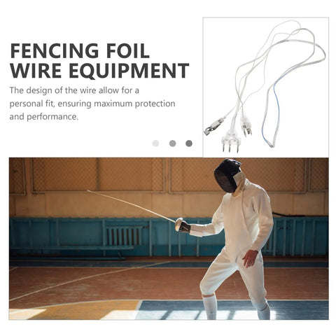 Fencing Foil Body Cord Wire For Stable Conductivity And Impact Resistant Mask Safety Built Tough Body Cord visual