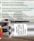 RV Air Conditioner Run Capacitor 45 MFD 370V AC Replacement For Coleman Mach Fan Motors showing explosion-proof design