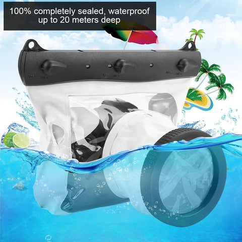 Underwater DSLR Camera Housing Case 20M Full Sealed Dive Ready Bag Anti Shock Dry Pouch For DSLR Cameras And Action Video Filming
