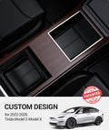 Lower Center Console Organizer Tray For Tesla Model S And Model X 2022 To 2026 Cup Holder Inset Interior Storage Upgrade