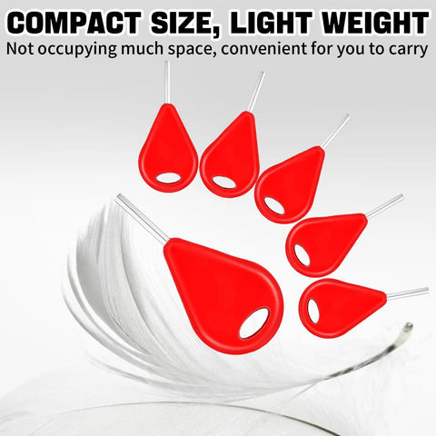 Six Piece Surf Fin Key And Twenty Four Screws Kit For Surfboard And Kayak Fin Replacement Installation And Removal Red All In One Tool Accessory With Spare Keys And Fasteners For On The Go Surf Gear compact red fin keys