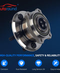 AWD Front Wheel Bearing And Hub Assembly 5-Lug Non-ABS Fits Chrysler 200 2005-2023, Dodge Challenger 2017-2023, Charger 2007-2023, Magnum 2005-2008, 2 Pack, front view