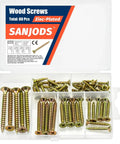 High Hardness Phillips Drive Flat Head Wood Screws With Coarse Threads For Strong Wood To Wood Joints Dual End Locking Design