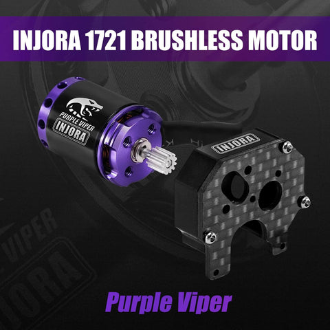 Waterproof Brushless ESC And 1721 Purple Viper Outrunner Motor Upgrade Kit For One Twenty Fourth Scale Axial SCX24 Rigs