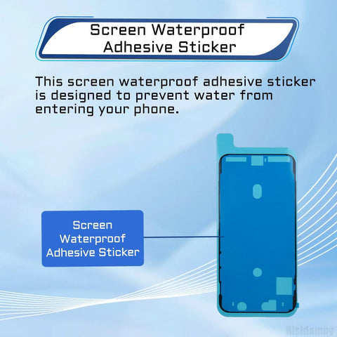 5 Pack Waterproof Adhesive Stickers Kit For iPhone 15 Pro Max 6.7 Inch Pre Cut Watertight Screen Frame Seal Tape