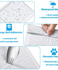 Close-up of Bubble Mailers 4x8 Inch 50 Pack Waterproof Thick Padded Self Seal Envelopes showing waterproof and puncture-resistant features.