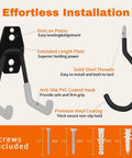 Effortless installation guide for Heavy Duty Garage Hooks 15 Pack Set With Bike Hook And Extension Cord Organizer.
