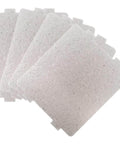 4-Pack Mica Plates For High Temperature Insulation, Universal Microwave Oven Sheets, heat-resistant and cuttable, stacked view