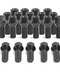 Premium Grade Heavy Duty 14x1.5 Conical Seat Oem Replacement Lug Bolts For Bmw Audi Vw Rig Swaps, 20 pack in black finish.