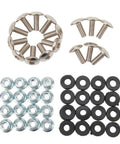 16 Piece Mudguard Bolt Washer Nut Screw Kit With M6 Threads For ATV Quad 4 Wheelers Built Beefy To Handle Rough Trails Secure Mounting Hardware For Easy Install And Rock Solid Hold
