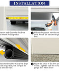 Installation steps for Heavy Duty Garage Door Seal Kit With Rubber Bottom Seal Rodent Proof Steel Wool Aluminum Track Retainer Base With Brush Seal Universal Weather Stripping 16.5ft Easy Install Zaps Drafts And Bugs.
