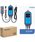 WiFi Temperature Controller ITC-308 with IHC-200 Humidity Controller, digital display and Inkbird packaging
