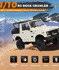 One To Ten Scale RC Crawler Inspired by Suzuki Jimny JA11 4x4 Off Road Truck With LED Lights 2.4GHz Remote