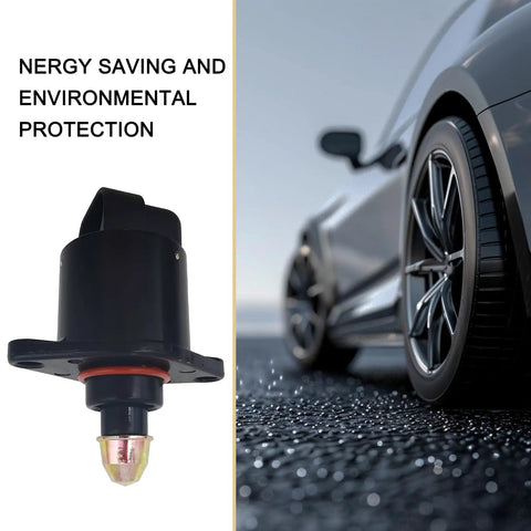 Idle Speed Control Valve For Cars Throttle Stepper Motor Replacement Kit For Stable Engine Idle And Smooth RPM shown beside car