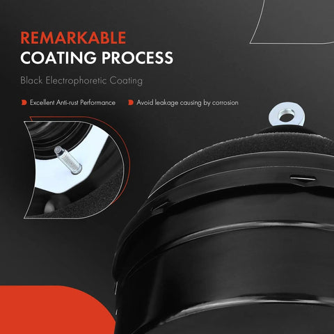 Heavy Duty Vacuum Brake Booster For Dodge Durango And Jeep Grand Cherokee 2011 2015 Fits V6 V8 Engines Built Tough showing black electrophoretic coating.