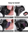 Step-by-step guide for installing ND Filter Set For DJI Mini 3 And Mini 3 Pro 6 Pack With CPL ND8 ND16 ND32 ND64 ND128.