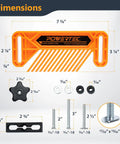 Dimensions of Featherboard Set For Router Table Fence And Bandsaw Tandem Feather Boards Fit T Track And Miter Slot Must Have Woodworking Router Accessories Keeps Your Workpieces Steady Reduces Kickback And Boosts Safety 2 Pack