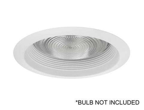 Top Shelf 6 Inch White Airtight Recessed Ceiling Light Trim With Sleek Cone Baffle Design For Zero Glare Hassle Fits Standard Six Inch Housing Cutouts Smooth Drop In Setup Built Tough For Modern Interior Glow Up Projects