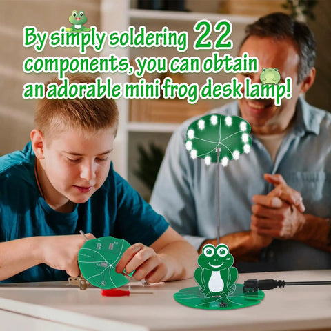 Child assembling Hands On Night Light Soldering Practice Kit With Brightness Adjustable Power Switch Fun DIY Projects For Beginners