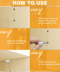 How to use Heavy Duty Zinc Alloy Shelf Pegs With Slick Silicone Covers Hella Strong Dual Size Hardware for cabinet setup.