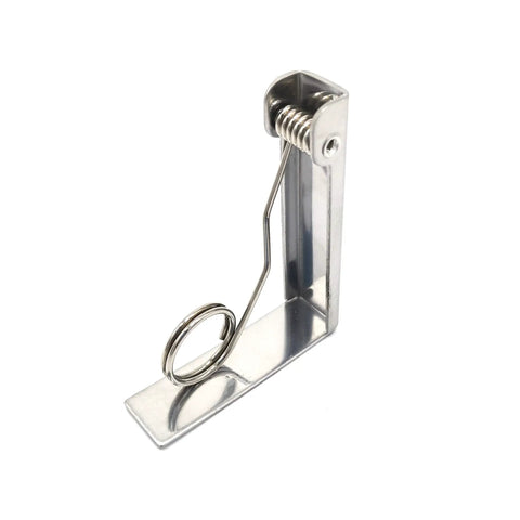 Extra Large Tablecloth Clips Set of 6 Stainless Steel Tablecloth Clamps for Home Parties and Picnics, side view