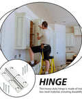 Heavy Duty Stainless Steel Door And Window Hinges 4 Pack Lift Off Hinges with Easy Install Built To Last, man installing hinge