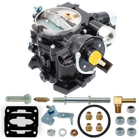 Marine 2 Barrel Carburetor For Mercruiser Mercury Mercarb 3.0L 2.5L 4 Cylinder Engines With Jets And Gasket Electric Choke