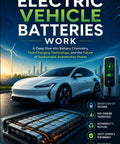 Straight Up Deep Dive Guide Into Electric Vehicle Batteries Breaking Down Real World Battery Chemistry And Ultra Fast Charging Tech For The New Era Of Green Automotive Travel, book cover featuring electric vehicle and battery.