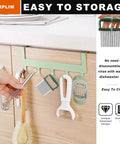 Amazon 2-Piece Crinkle Cutter and Potato Cutter set mounted on a green wall rack with handheld vegetable choppers