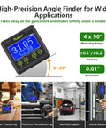 Digital Angle Gauge Protractor With Dual Axis Bubble Level, LCD Inclinometer in use for home and industrial applications