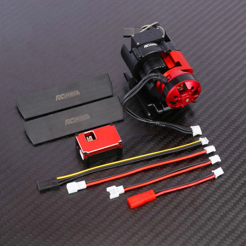 Beefed Up 2 Speed Brushless Gearbox Kit For 1/18 Traxxas TRX4M Upgrades With 3500KV Motor And 30A ESC CNC Aluminum components