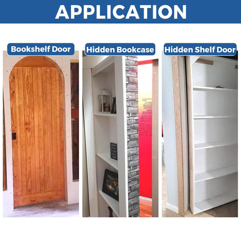 Beefy Pivot Door Hardware Hidden Hinges For Secret Doors And Bookcase Doors application examples