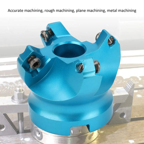 4 Flute Milling Cutter Head With Oxidation Resistance For Metalworking Tool Holders Aluminum Alloy Construction