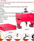 Beefed Up Portable Pneumatic Dot Peen Engraving Machine For Heavy Duty Metal Stamping Letters Serial Numbers Vin Codes with adjustable depth.