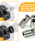Traxxas Sledge RC Gear Adapter stainless steel sleeve for motors