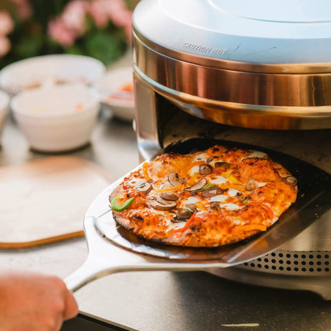 Stainless Pizza Peel With Built In Ridges Serving Board And Pizza Paddle For Ovens 304 Stainless Steel 24 In Long By 11.75 In Wide