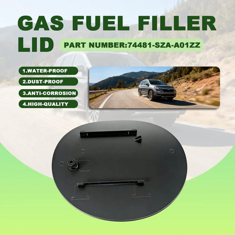 Honda Pilot Gas Fuel Filler Cover Lid Replacement For 2009 To 2015 3 5L V6 SOHC Naturally Aspirated Fits EX LX EX L Sport Utility 74481 SZA A01ZZ EZ Install