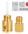 Gas To Propane Conversion Kit For GE And Kenmore Dryers, Natural Gas To LP Retrofit with brass fittings and instructions sheet