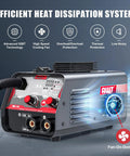 Upgrade Your DIY Game With This Awt 140A Mig Welder Machine That Does Flux Core And Stick Welding On One Handy 110V Unit, detailed view of cooling system.