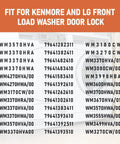 Washer Door Lock Strike 2 Pack For LG Washers Replacement Kit, Fix Door Not Locking, Water Leaks, And Door Wear, No Fuss Install, Durable Steel Construction for Kenmore front-load models