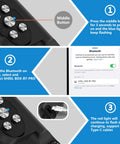 Bluetooth setup instructions for Universal Waterproof Phone Case Fits Iphone Samsung And Android With IP68 Protection